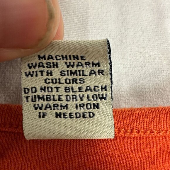 Classic Elements Womens Autumn Leaf Embroidered Top Size M Orange - Picture 6 of 6